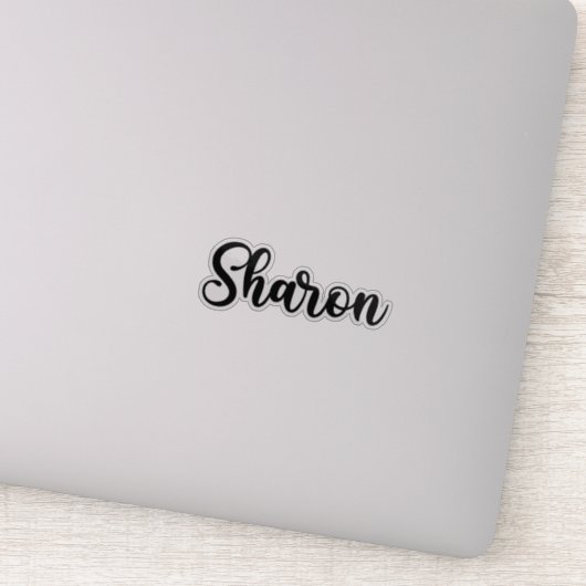 Sticker Sharon Nom - Calligraphie manuscrite (Détail)