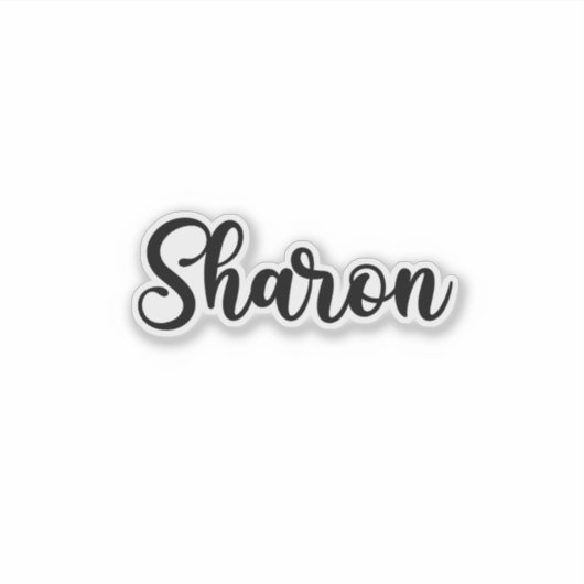 Sticker Sharon Nom - Calligraphie manuscrite (Devant)