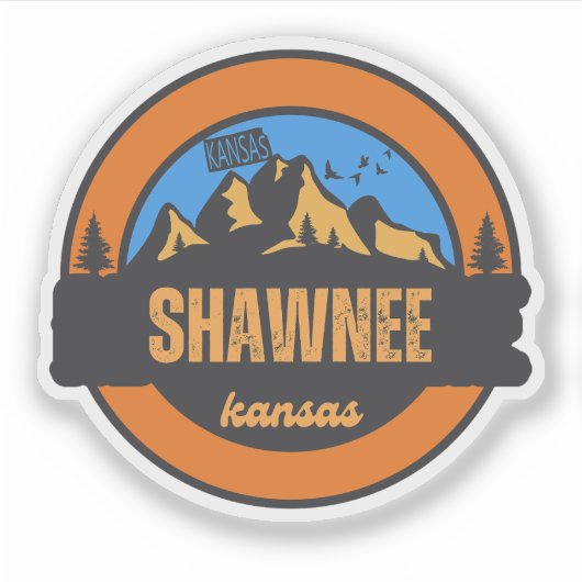 Sticker Shawnee, Kansas (Devant)