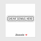 Sticker Shear Genius Ici (Feuille)