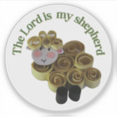 Sticker Sheep christian message (Devant)