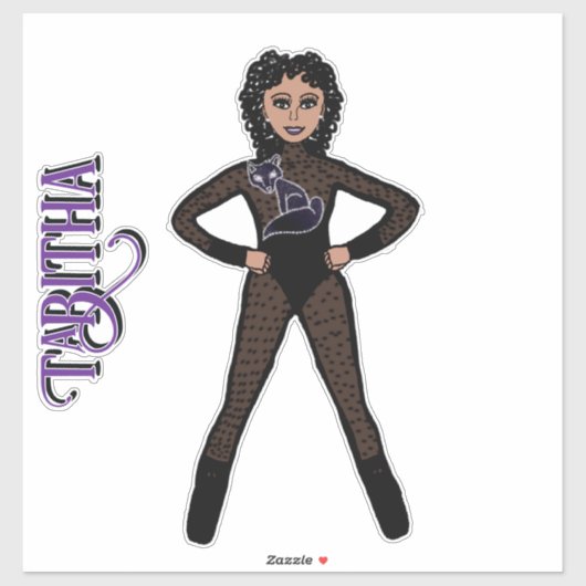 Sticker Sheer Black Spark  Dancer #2 (Feuille)