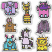 Sticker Sheet 4x4 "the alphabet book" (Glossy) (Devant)