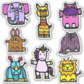 Sticker Sheet 4x4 "the alphabet book" (Matte) (Devant)