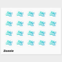 Sticker Sheet Blue - Ik heb mijn auto laten rennen