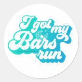 Sticker Sheet Blue - J'Ai Eu Mes Bars Run (Devant)