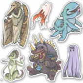 Sticker Sheet - Monster Tea Party (Devant)