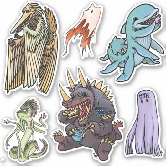 Sticker Sheet - Monster Tea Party (Devant)