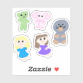 Sticker Sheet - Samantha, Stacy & Friends (Vel)