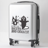 Sticker Sheets & Giggles – Humorous Halloween Ghost Design (Sur valise)
