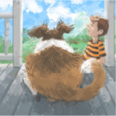 Sticker Sheldon et Davie Relaxing (Devant)