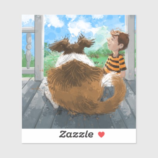 Sticker Sheldon et Davie Relaxing (Feuille)