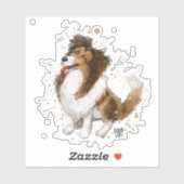 Sticker Sheldon the Sheltie (Feuille)