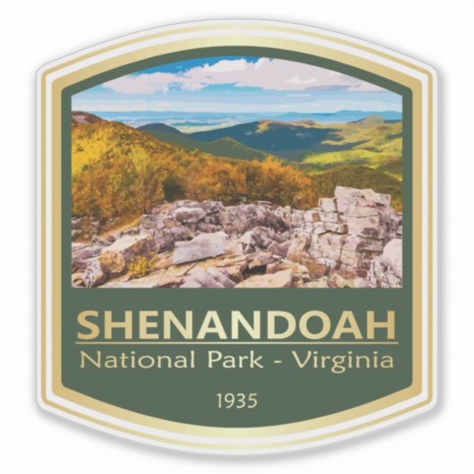 Sticker Shenandoah NP (PF1) (Devant)