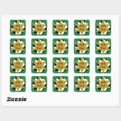 Sticker Sheriff Badge Green Bandanna (Feuille)