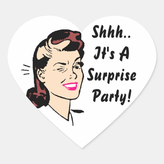 Sticker Shhh.. C'est une fête surprise ! Phoques à (Devant)