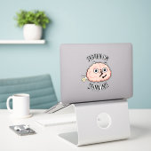 Sticker Shhh je puise drôle Cerveau Fart Pun (Ordinateur portable sur le bureau)