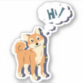 Sticker Shiba Inu (Devant)