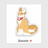Sticker Shiba Inu (Feuille)