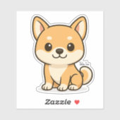 Sticker Shiba Inu (Feuille)