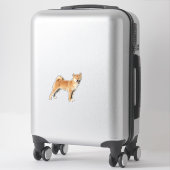 Sticker Shiba Inu Smile (Sur valise)
