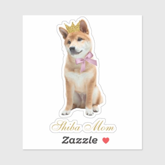 Sticker Shiba Maman (Feuille)