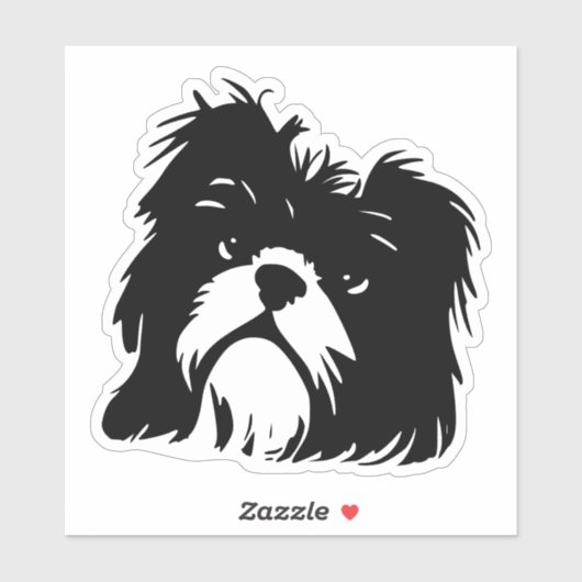 Sticker Shih Tzu (Feuille)