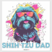 Sticker Shih Tzu Papa (Feuille)