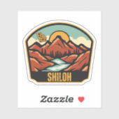 Sticker Shiloh, Géorgie (Feuille)