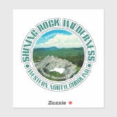 Sticker Shining Rock Wilderness (Feuille)