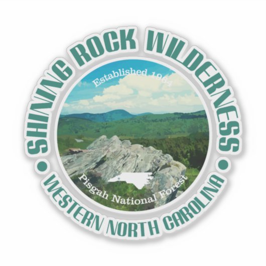 Sticker Shining Rock Wilderness (Devant)