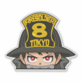 Sticker Shinra Kusakabe Peeker - Decal de la Force (Devant)