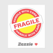 Sticker Shipping Packaging (Handle with Care) Fragile (Feuille)