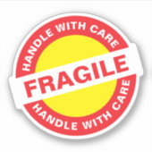 Sticker Shipping Packaging (Handle with Care) Fragile (Devant)