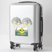 Sticker Shivering Rainy Day Penguin Thunder_Cove (Sur valise)