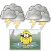 Sticker Shivering Rainy Day Penguin Thunder_Cove (Devant)
