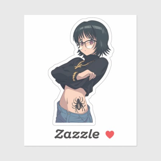 Sticker Shizuku Murazaki chasseur x chasseur anime (Feuille)