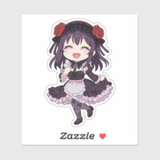 Sticker Shizuku-tan Chibi Cosplay Doll Art