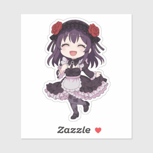 Sticker Shizuku-tan Chibi Cosplay Doll Art (Feuille)