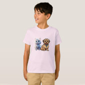 Sticker Shorkie Cartoon T-Shirt Designs (Devant entier)