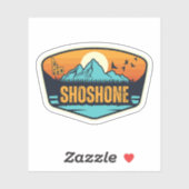 Sticker Shoshone, Idaho (Feuille)