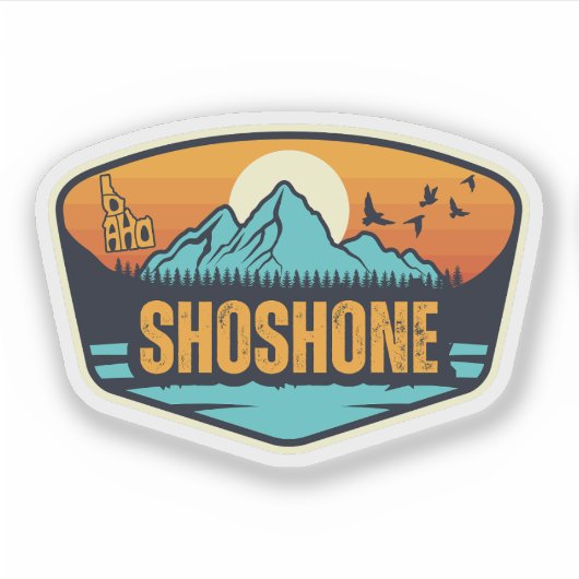 Sticker Shoshone, Idaho (Devant)