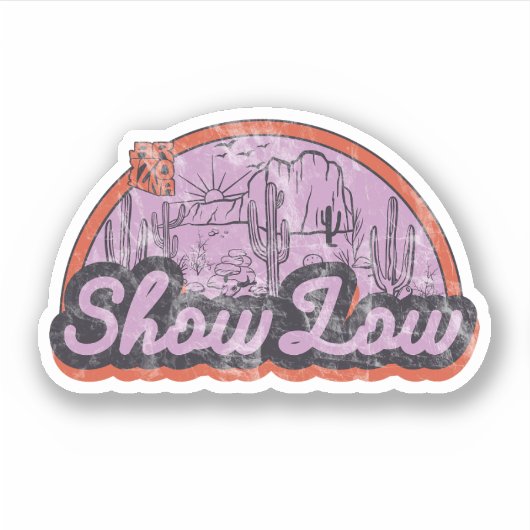Sticker Show Low, Arizona (Devant)
