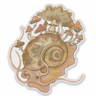 Sticker Shroom Snail
