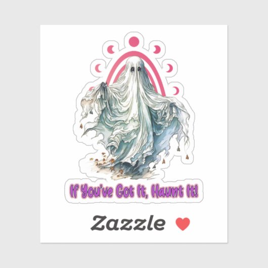 Sticker Si vous l'avez fait hanter - Halloween (Feuille)