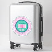 Sticker Si vous ne pouvez pas prendre la chaleur - rose et (Sur valise)