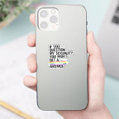Sticker Si vous questionnez ma sexualité (Téléphone)
