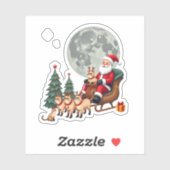 Sticker Siamese Reindeer Christmas Siamese Cat Lover Gifts (Feuille)