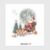 Sticker Siamese Reindeer Christmas Siamese Cat Lover Gifts (Feuille)