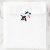 Sticker Siberian Husky Cartoon (Sac)